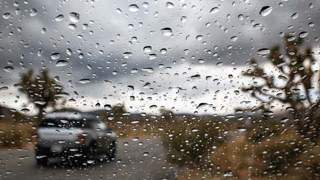 Rain on glass